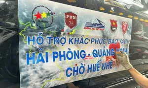 Người miền Trung tình nguyện ra Bắc hỗ trợ vùng bão